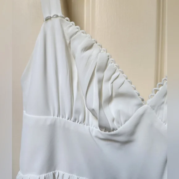 Princess Polly Arialena Mini Dress, White Size 4 - Picture 10 of 10